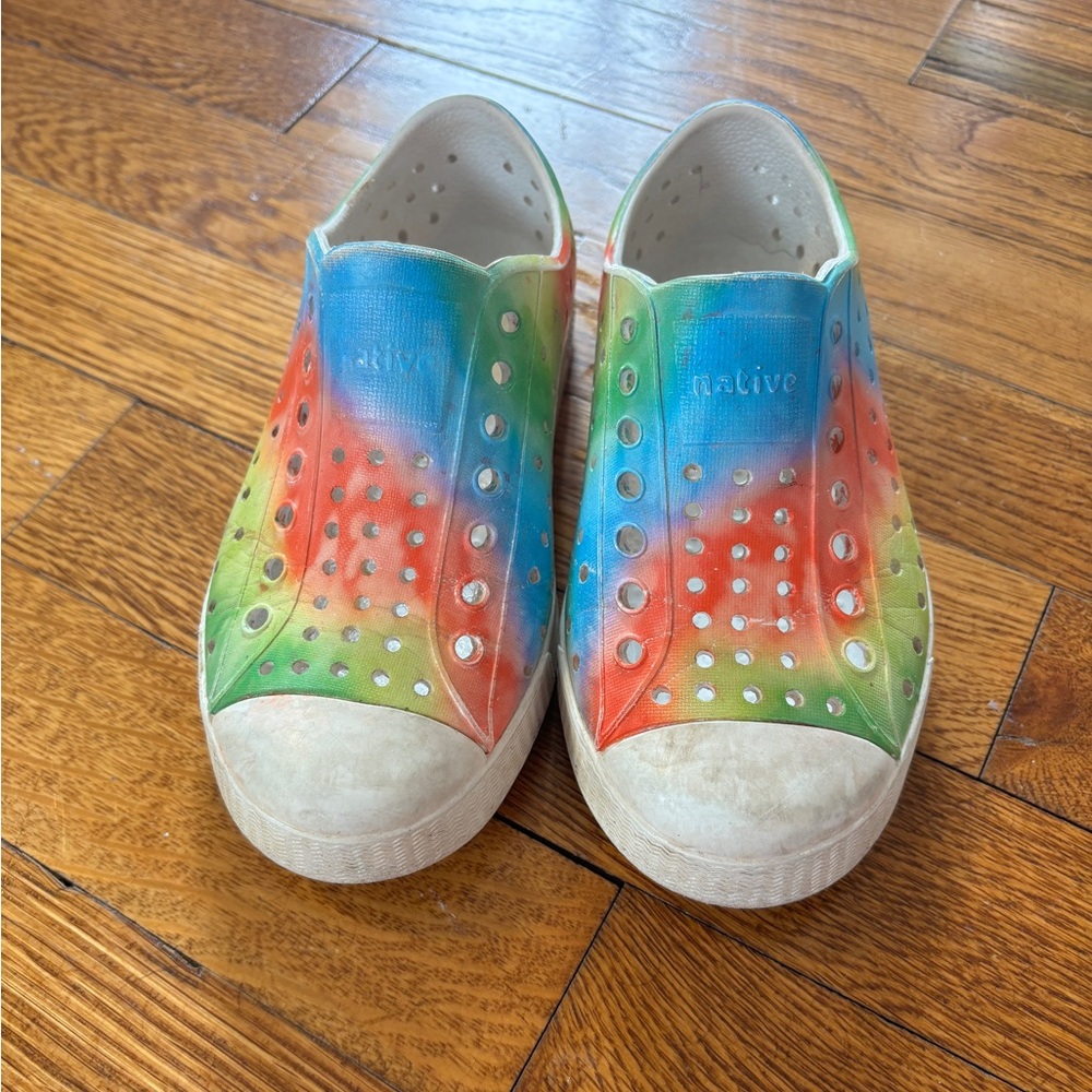 Native tie dye toddler water shoes